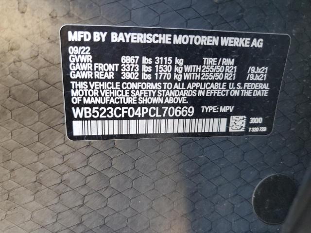 Photo 14 from auction – 2023 BMW IX XDRIVE5 with VIN WB523CF04PCL70669