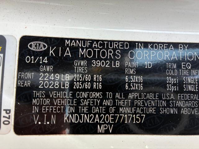 Zdjęcie 10 z aukcji – 2014 KIA SOUL z VIN KNDJN2A20E7717157