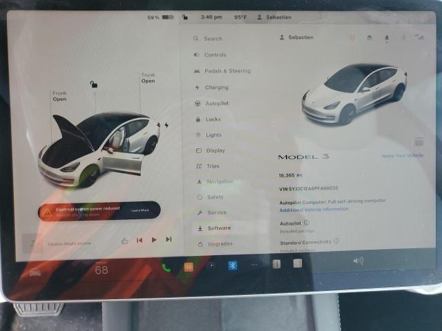 Photo 9 from auction – 2023 TESLA MODEL 3 with VIN 5YJ3E1EA8PF499535