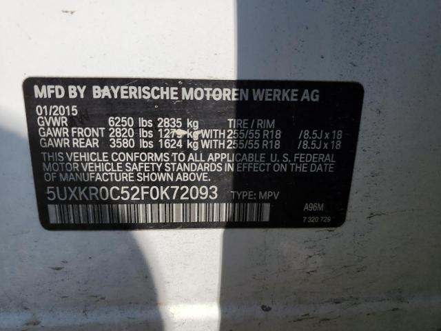 Photo 14 from auction – 2015 BMW X5 XDRIVE3 with VIN 5UXKR0C52F0K72093
