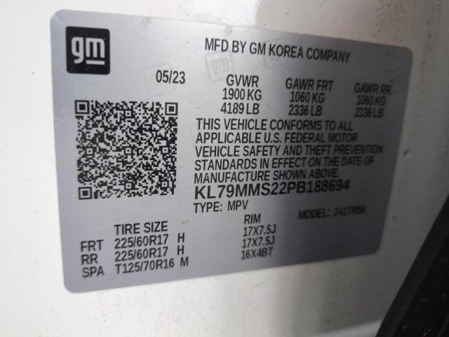 Photo 14 from auction – 2023 CHEVROLET TRAILBLAZE with VIN KL79MMS22PB188694