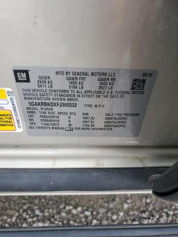 Photo 14 from auction – 2015 BUICK ENCLAVE with VIN 5GAKRBKDXFJ366532