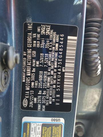 Photo 14 from auction – 2014 KIA SORENTO EX with VIN 5XYKU4A75EG485446