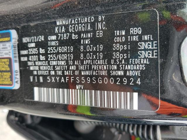 Photo 14 from auction – 2025 KIA EV9 WIND with VIN 5XYAFFS59SG002924