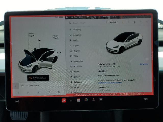 Photo 9 from auction – 2021 TESLA MODEL 3 with VIN 5YJ3E1EA6MF020847