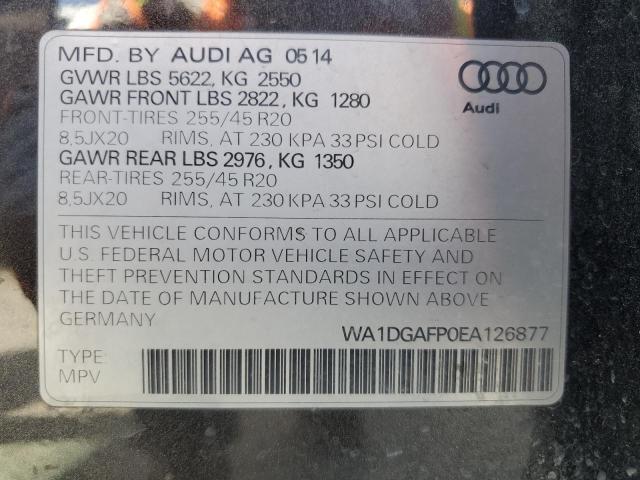 Photo 14 from auction – 2014 AUDI Q5 PREMIUM with VIN WA1DGAFP0EA126877