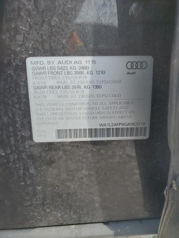 Photo 14 from auction – 2016 AUDI Q5 PREMIUM with VIN WA1L2AFP9GA082018