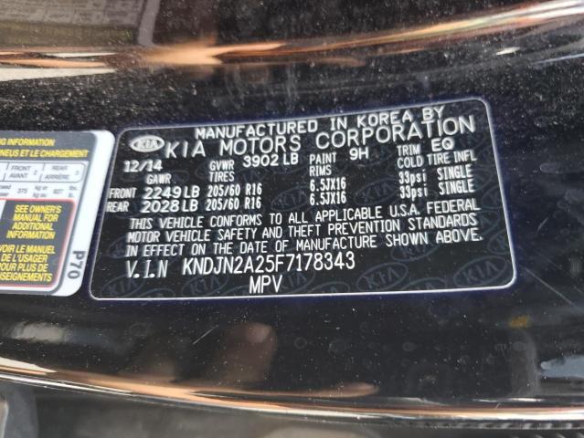 Photo 14 from auction – 2015 KIA SOUL with VIN KNDJN2A25F7178343