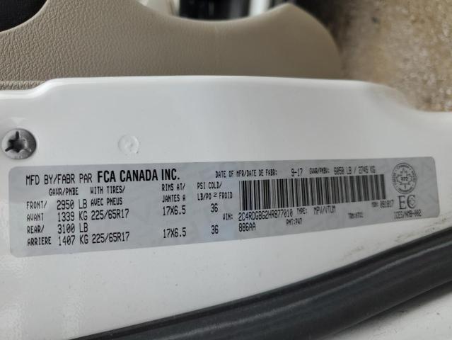 Photo 14 from auction – 2017 DODGE GRAND CARA with VIN 2C4RDGBG2HR877010