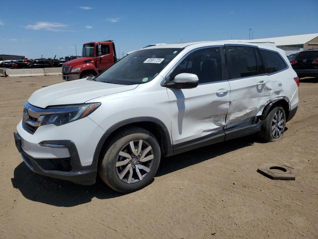 HONDA PILOT EXL 2021 with VIN 5FNYF6H59MB034580 - Photo from auction