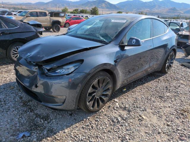 TESLA MODEL Y 2020 with VIN 5YJYGDEF1LF013977 - Photo from auction