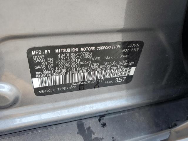 Photo 14 from auction – 2020 MITSUBISHI OUTLANDER with VIN JA4AP4AU3LU016547