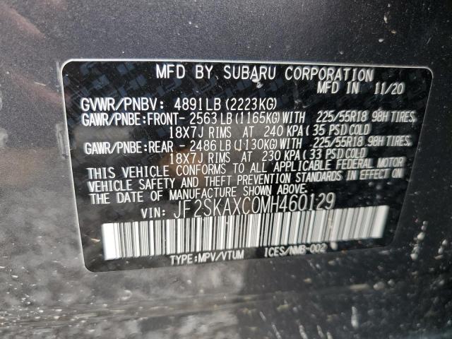 Photo 14 from auction – 2021 SUBARU FORESTER T with VIN JF2SKAXC0MH460129
