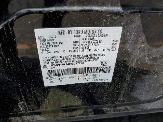 Photo 14 from auction – 2017 FORD EDGE TITAN with VIN 2FMPK4K94HBC17746