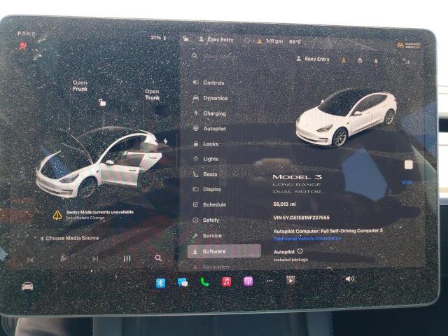Photo 9 from auction – 2022 TESLA MODEL 3 with VIN 5YJ3E1EB1NF237555