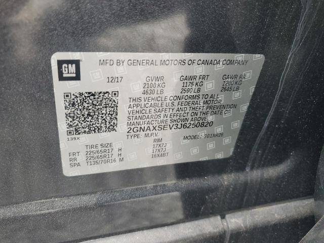 Photo 14 from auction – 2018 CHEVROLET EQUINOX LT with VIN 2GNAXSEV3J6250820