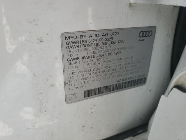 Photo 14 from auction – 2020 AUDI Q3 PREMIUM with VIN WA1DECF35L1125333