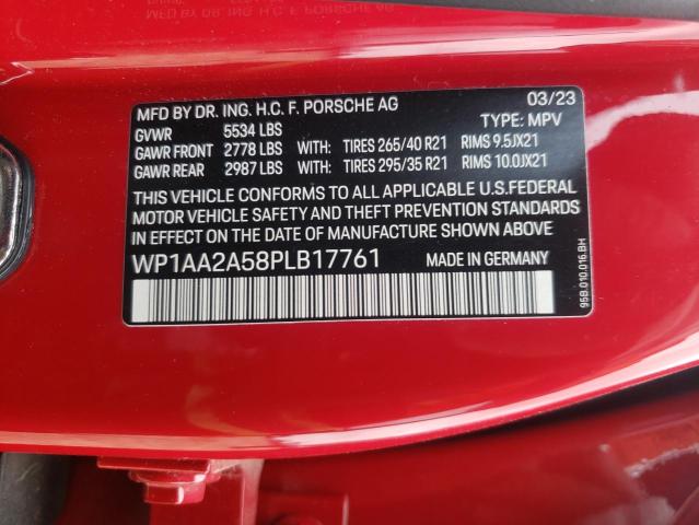 Photo 14 from auction – 2023 PORSCHE MACAN BASE with VIN WP1AA2A58PLB17761