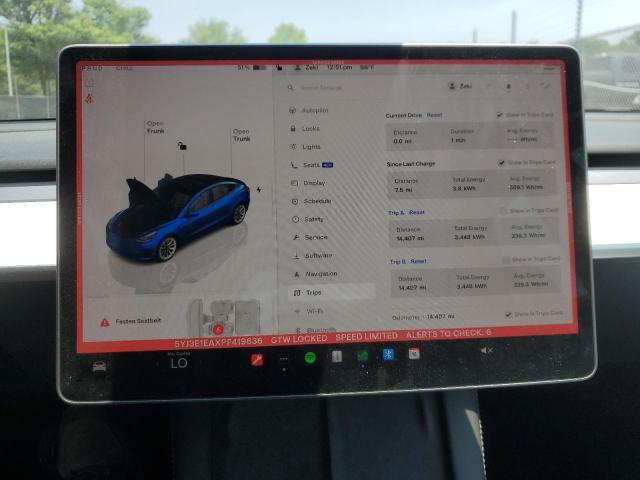 Photo 9 from auction – 2023 TESLA MODEL 3 with VIN 5YJ3E1EAXPF419636
