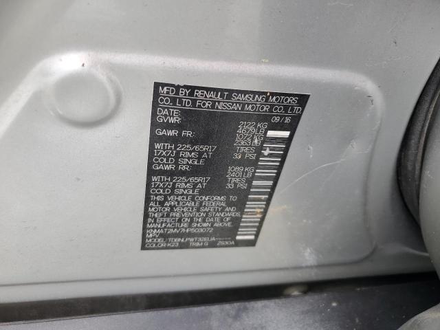 Photo 14 from auction – 2017 NISSAN ROGUE S with VIN KNMAT2MV7HP503072