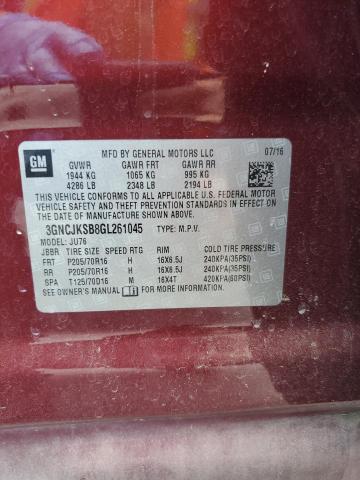 Photo 14 from auction – 2016 CHEVROLET TRAX LS with VIN 3GNCJKSB8GL261045
