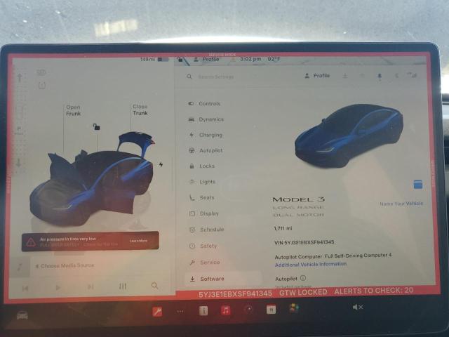 Фото 9 с аукциона – 2025 TESLA MODEL 3 с VIN 5YJ3E1EBXSF941345