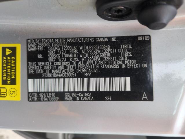 Photo 14 from auction – 2010 LEXUS RX 350 with VIN 2T2BK1BA4AC030054