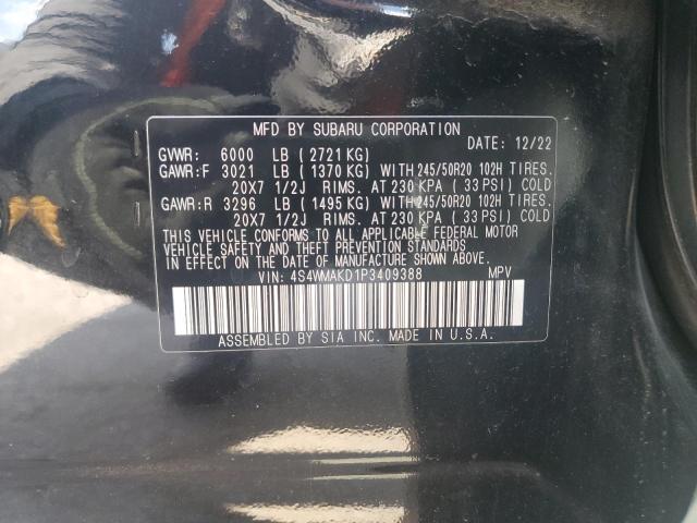 Photo 14 from auction – 2023 SUBARU ASCENT LIM with VIN 4S4WMAKD1P3409388