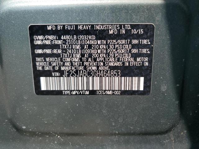Photo 14 from auction – 2016 SUBARU FORESTER 2 with VIN JF2SJABC3GH464853