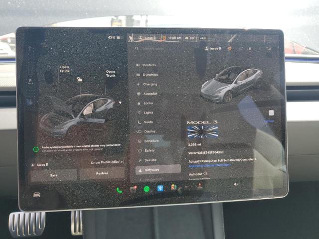 Photo 9 from auction – 2025 TESLA MODEL 3 with VIN 5YJ3E1ET4SF964385