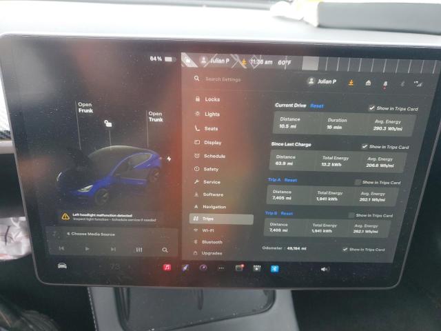 Photo 9 from auction – 2021 TESLA MODEL 3 with VIN 5YJ3E1EA0MF057330