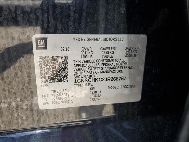 Photo 14 from auction – 2018 CHEVROLET SUBURBAN with VIN 1GNSCHKC2JR268767