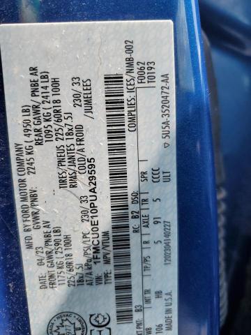 Photo 14 from auction – 2023 FORD ESCAPE with VIN 1FMCU0E10PUA29595