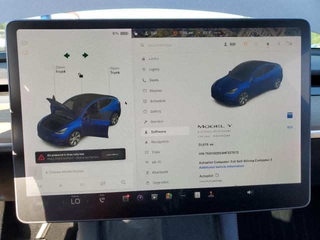 Фото 9 с аукциона – 2022 TESLA MODEL Y с VIN 7SAYGDEE4NF327572