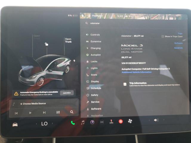 Photo 9 from auction – 2018 TESLA MODEL 3 with VIN 5YJ3E1EB2JF185377