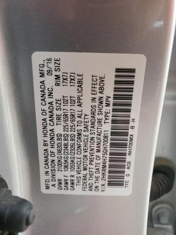 Photo 14 from auction – 2016 HONDA CR-V EXL with VIN 2HKRM4H75GH700811