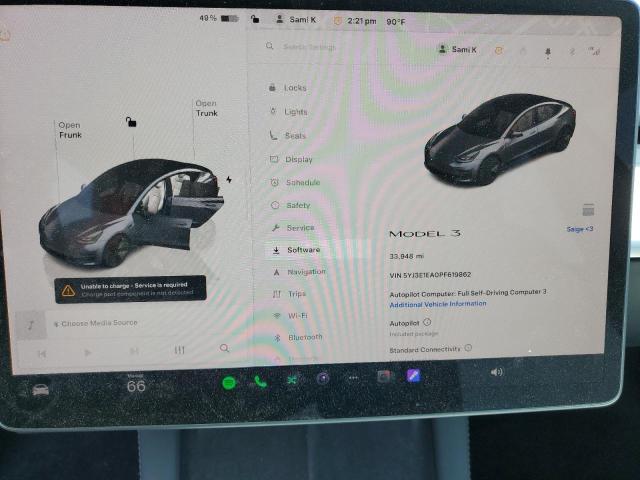 Photo 9 from auction – 2023 TESLA MODEL 3 with VIN 5YJ3E1EA0PF619862