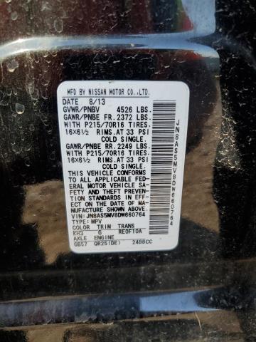 Photo 14 from auction – 2013 NISSAN ROGUE S with VIN JN8AS5MV8DW660764