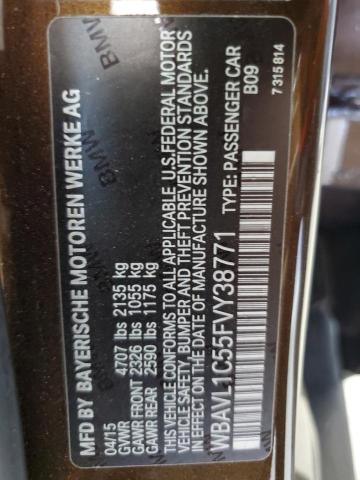 Photo 14 from auction – 2015 BMW X1 XDRIVE2 with VIN WBAVL1C55FVY38771