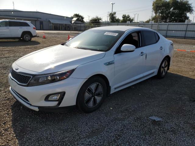 KIA OPTIMA HYB 2015 with VIN KNAGM4AD0F5078976 - Photo from auction