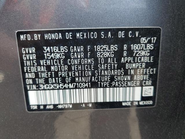 Photo 14 from auction – 2017 HONDA FIT LX with VIN 3HGGK5H54HM710941