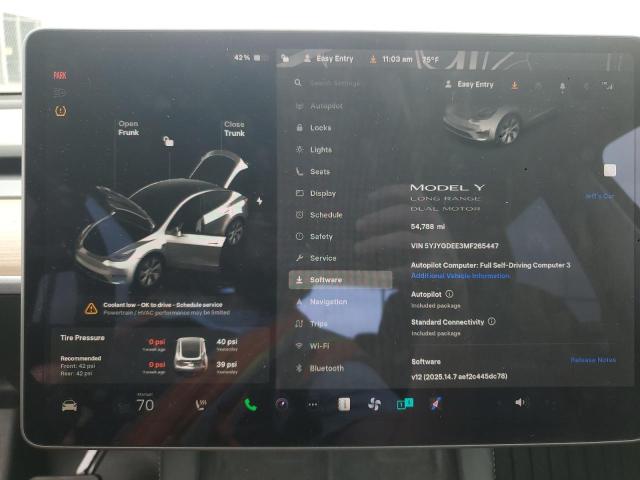 Photo 9 from auction – 2021 TESLA MODEL Y with VIN 5YJYGDEE3MF265447