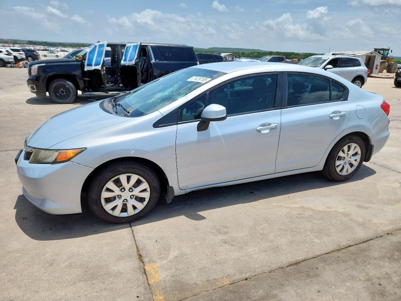 HONDA CIVIC LX 2012 with VIN 2HGFB2F54CH571835 - Photo from auction