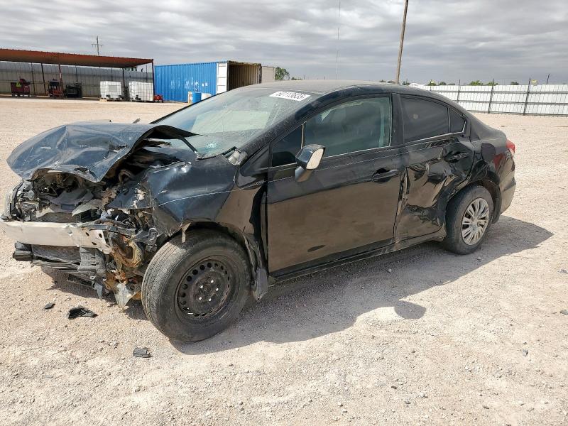 HONDA CIVIC LX 2013 with VIN 2HGFB2F57DH536837 - Photo from auction