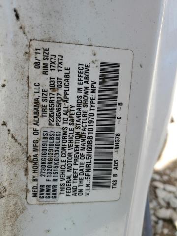 Photo 14 from auction – 2011 HONDA ODYSSEY EX with VIN 5FNRL5H60BB101970