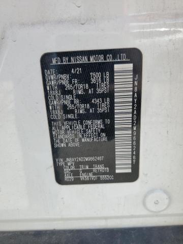 Photo 14 from auction – 2021 NISSAN ARMADA SV with VIN JN8AY2AD2M9662467