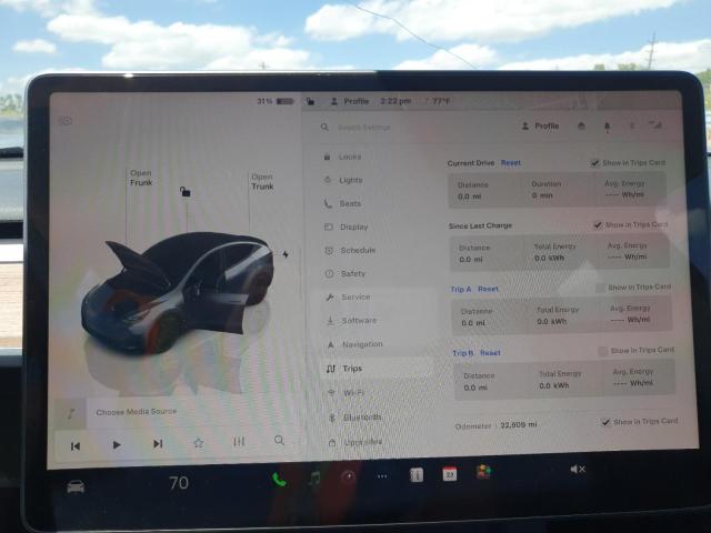 Photo 9 from auction – 2023 TESLA MODEL Y with VIN 7SAYGDEFXPF899273