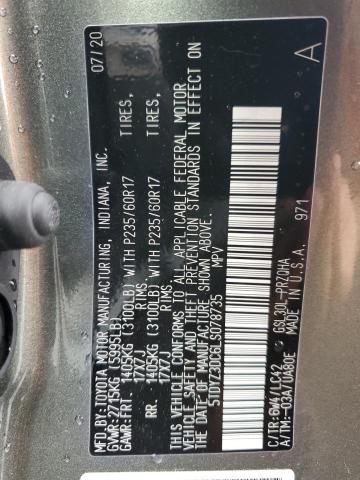 Photo 14 from auction – 2020 TOYOTA SIENNA XLE with VIN 5TDYZ3DC6LS078735