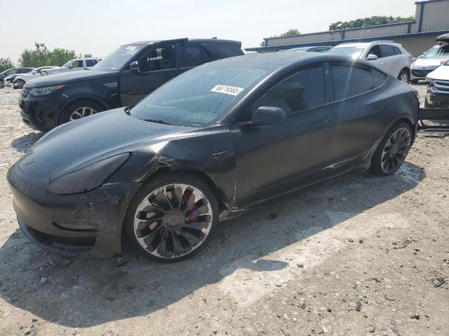 TESLA MODEL 3 2023 with VIN 5YJ3E1ECXPF582188 - Photo from auction