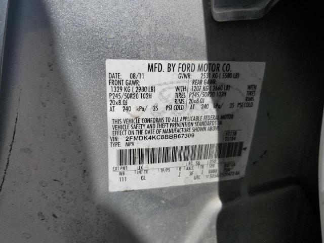 Photo 14 from auction – 2011 FORD EDGE LIMIT with VIN 2FMDK4KC8BBB67309